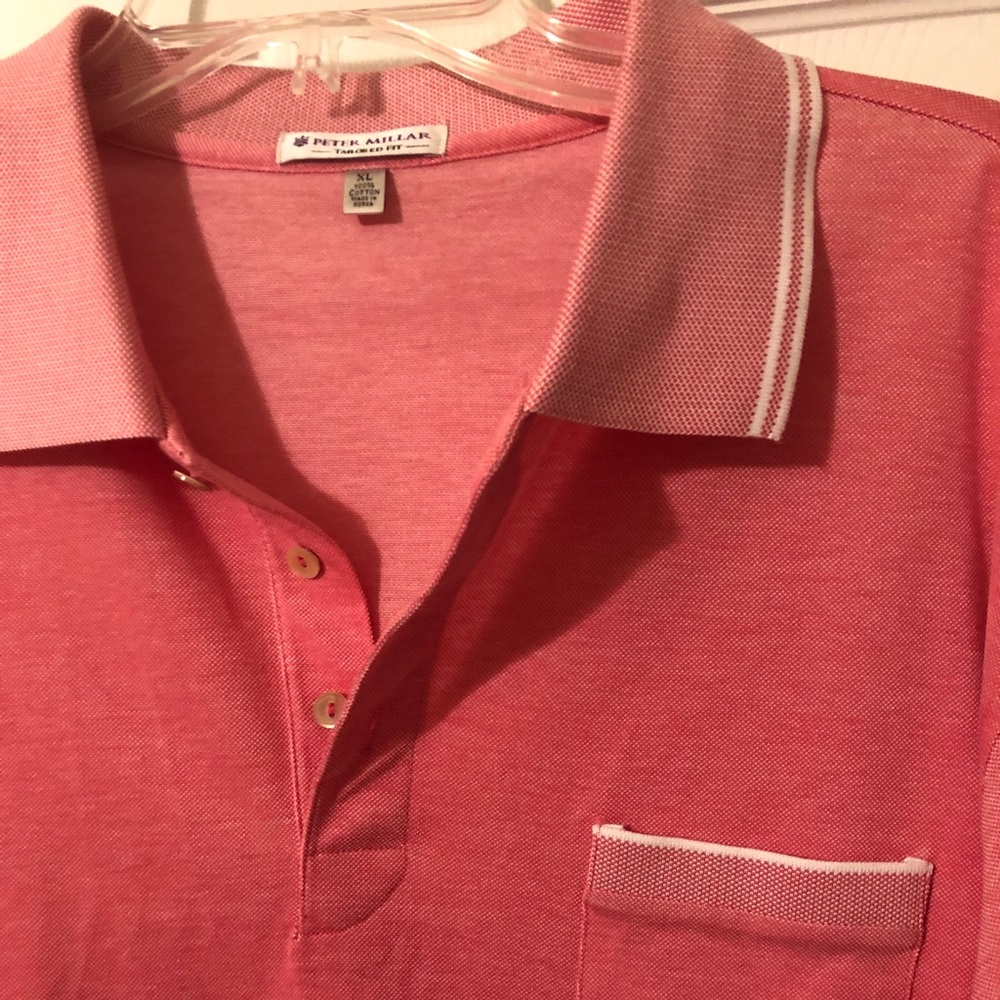 Peter Millar short sleeve polo style 3 button